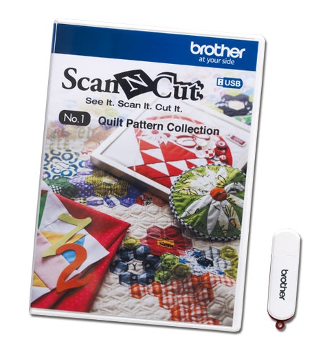 BROTHER ScanNCut Designs Nr. 1 Quiltmuster-Sammlung