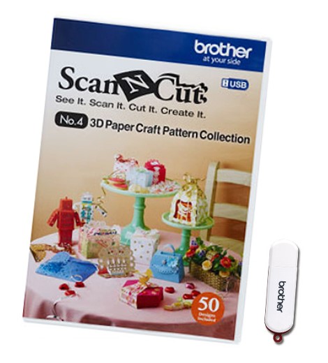 BROTHER ScanNCut Designs Nr. 4 3D Papiermodelle