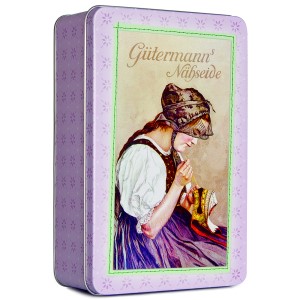 GÜTERMANN Nostalgiedose - rosa, mittelgroß