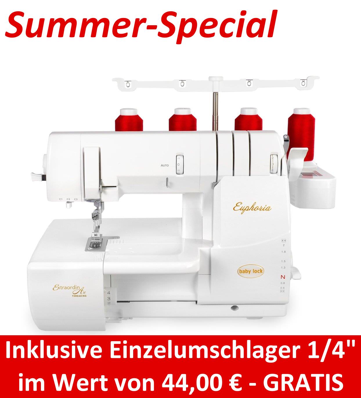 BABY LOCK Euphoria Coverstitch - Summer-Special