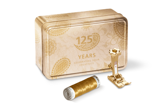BERNINA Goldene Jubiläumsbox 125 Jahre