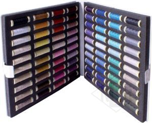 GÜTERMANN Nähgarn-Album mit 80 Farben