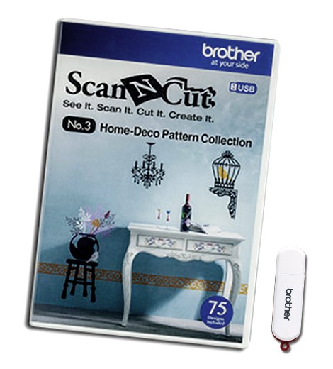 BROTHER ScanNCut Designs Nr. 3 Home- und Dekomuster