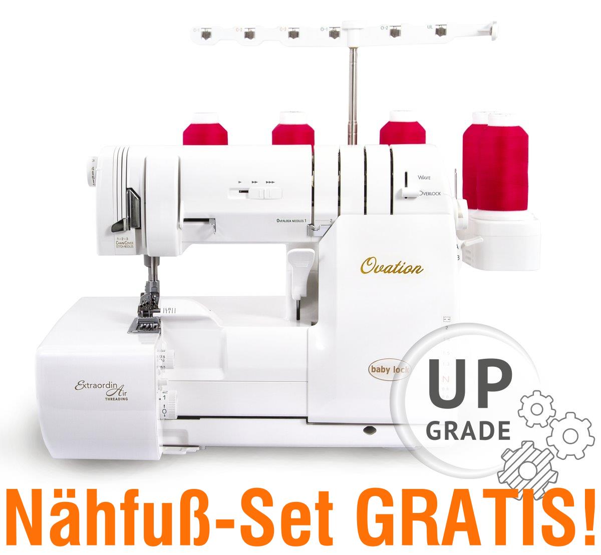 BABY LOCK Ovation inkl. Nähfuß-Set