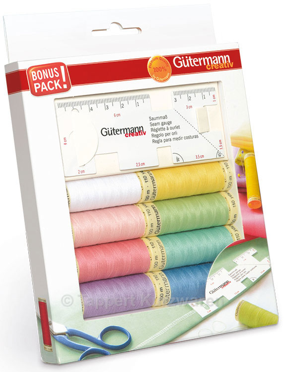 GÜTERMANN Nähfaden-Set mit Saummaß